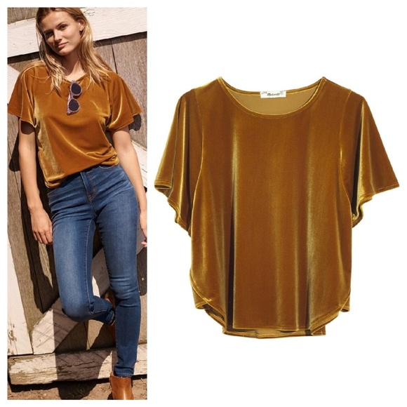 Madewell Tops - Madewell | Velvet Butterfly Top